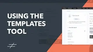 Using the Template Tool | HubSpot Tutorial