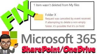 Fix If attempting to delete a non-empty folder It’s possible that it’s on Hold Error