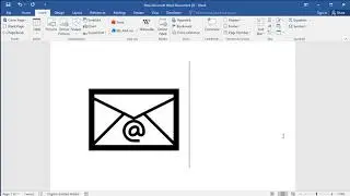 E-mail symbol in Word
