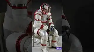 🔥 Restore Historical Photos that show the NASA’s innovative AX-3 spacesuit #shorts