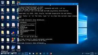 How to create and select database in MySQL