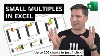 Small multiples in #Excel: Create Up to 200 Charts In 1 Click! 📊