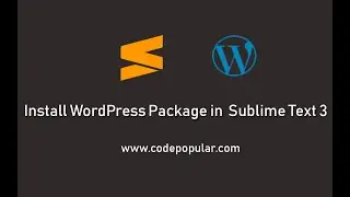 How to install WordPress Package in Sublime Text 3