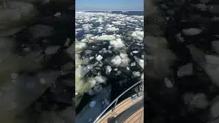 ОТКРЫЛИ НАВИГАЦИЮ 2024 ! ПРОБИВАЕМСЯ ЧЕРЕЗ ЛЁД НА ALBAKORE 780 CABIN! 