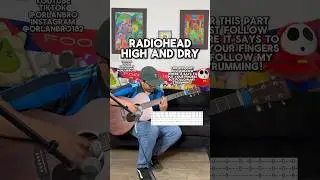 Radiohead - High and Dry guitar tutorial #guitar