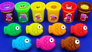 ❤🧡💛💚💙10 Minutes Satisfying | made fish sand and playdoh ASMR ASMR