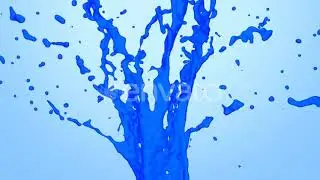 Blue Paint Splash Motion Graphics