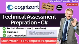 🔥Cognizant GenC Technical Assessment Cluster 3 | C# Coding and Programming Full Prepration