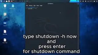 shutdown kali linux