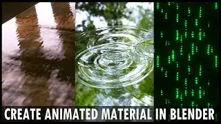 How to Create Animated Material in Blender 2.8