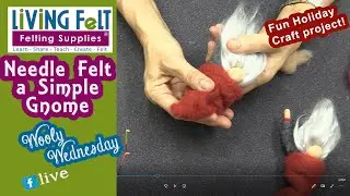 How to Needle Felt a DIY Holiday Gnome Tutorial, Nisse, Tomte