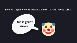 Error: Ziggy error: route is not in the route list