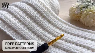 SUPER EASY Crochet Pattern for Beginners! 👍 ⚡️Crochet Stitch for Baby Blanket, Bag & Scarf