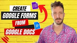 How To Create A Google Form From a Google Doc | EASY Tutorial