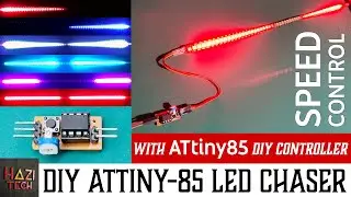 How To Make A Multi Pattern LED Chaser With ATtiny85 Microcontroller