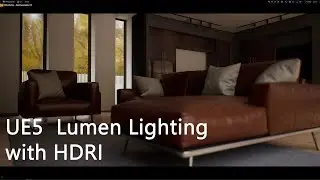 Unreal Engine 5 Lumen Lighting with HDRI skybox and skylight