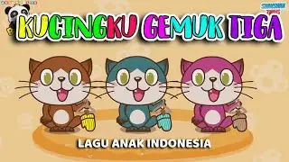 Kucingku Tiga Gemuk - Lagu Kucingku Telu - Lagu Anak Anak Lucu