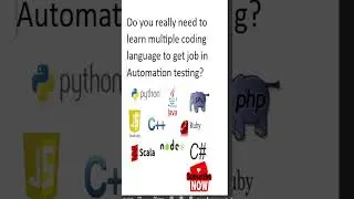 Automation testing required multiple coding languages 