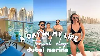 Dubai Marina Beach Free Entry 🏖️ | Marina Walk Tour | Dubai Travel Guide 2025​