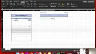 Excel 3   Shopping List