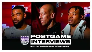 Adonis Arms, Mason Jones & Doug Christie speak to the media after a loss to the Memphis Grizzlies.