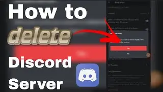 Discord: How to delete server in discord mobile -2023