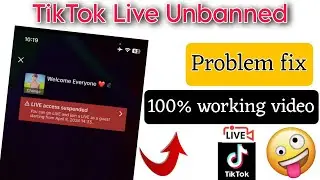 Live access suspended, TikTok live problem fix, TikTok live banned, unbanned TikTok live, TikTok,
