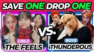 SAVE ONE DROP ONE 🔥 Boy vs. Girl KPOP Edition | KPOP Game