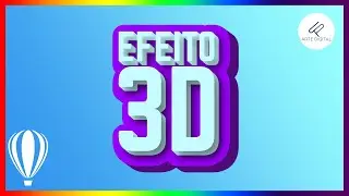 Como criar um EFEITO em 3D em um TEXTO no Corel Draw