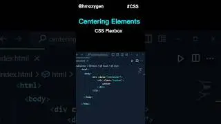 centering elements with css flexbox 