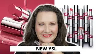 NEW YSL ROUGE VOLUPTÉ CANDY GLAZE | Swatches & try-on | Four Shades