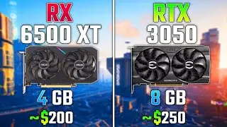 AMD RX 6500 XT vs NVIDIA RTX 3050 | Test in 8 Games