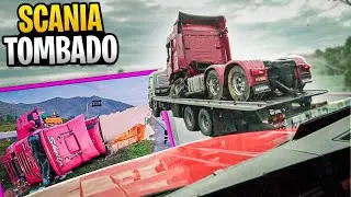 ENCONTREI O SCANIA ROSA DA SHEILA ACIDENTADO 😭 INFELIZMENTE!