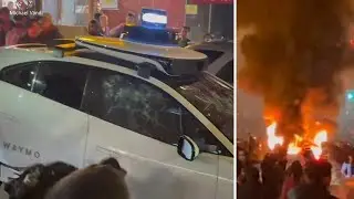 Mob Mentality: Witnesses describe moments when Waymo car was torched in SF Chinatown