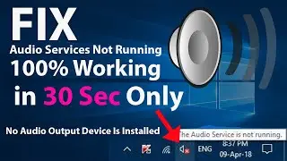 How to Fix The Audio Service is not Running in Windows Laptop & Desktop 100% Working Live practicle