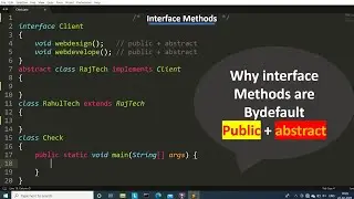 interface methods in java | Learn Coding