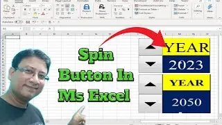 🔥Spin Button In Excel! 🤔Excel Spin Button! 🤗Ms Excel Me Spin Button In Hindi