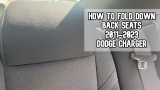 How to fold back seats down 2011-2023 Dodge Charger DIY video #dodgecharger #dodge