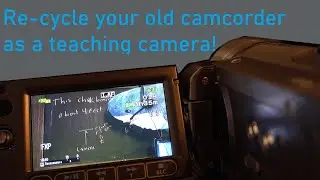 Using an Old HDMI Camcorder for Zoom/Teams calls!