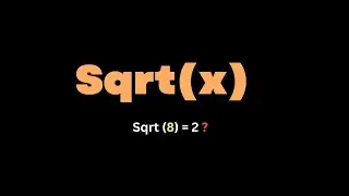 11. Sqrt(x) - leetcode#69 | Java DSA LeetCode Solutions