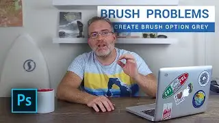 FIX BRUSH CREATION PROBLEMS in Adobe Photoshop [Define Brush Preset Grey]