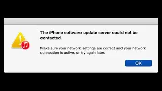 The iPhone software update server could not be contacted | full solution | u will get in the video