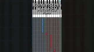 Rammstein - Amerika / chorus piano /