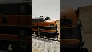 Impossible Trains VS Giant Lava Crater Crossing - BeamNG.Drive