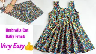 Umbrella Cut Baby Frock cutting and stitching | Baby Frock cutting and stitching