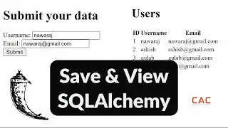 Storing and Viewing Data using Flask and SQLAlchemy in PyCharm