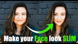 How to make SLIM face in Photoshop - Round To Slim tutorial