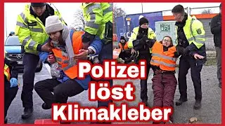 KLIMAAKTIVISTEN KLEBEN SICH FEST❗Letzte Generation legt Verkehr auf Leipziger Bundesstraße lahm 🛑⛔