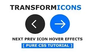 Online Tutorial for Animated Transform Icons in CSS With Demo