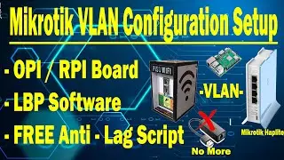 Mikrotik VLAN Setup Raspberry Pi with LBP Piso WiFi Software & Anti Lag Bandwidth Management Tagalog